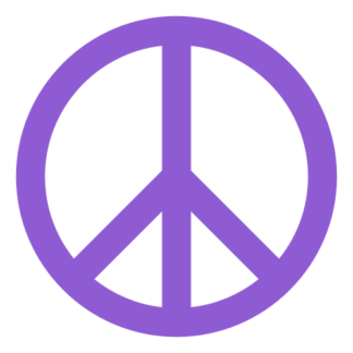 Peace Sign Decal (Lavender)